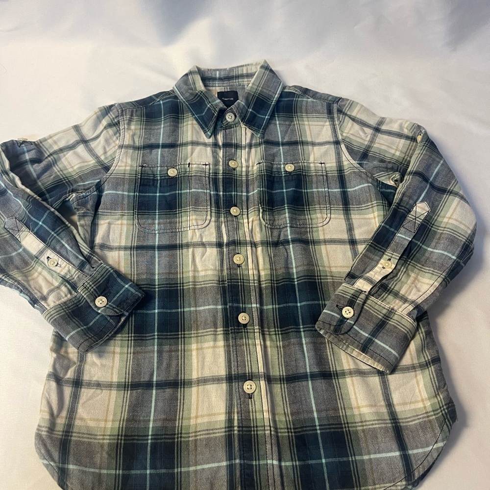 GAP Kids Multicolor Plaid Shirt